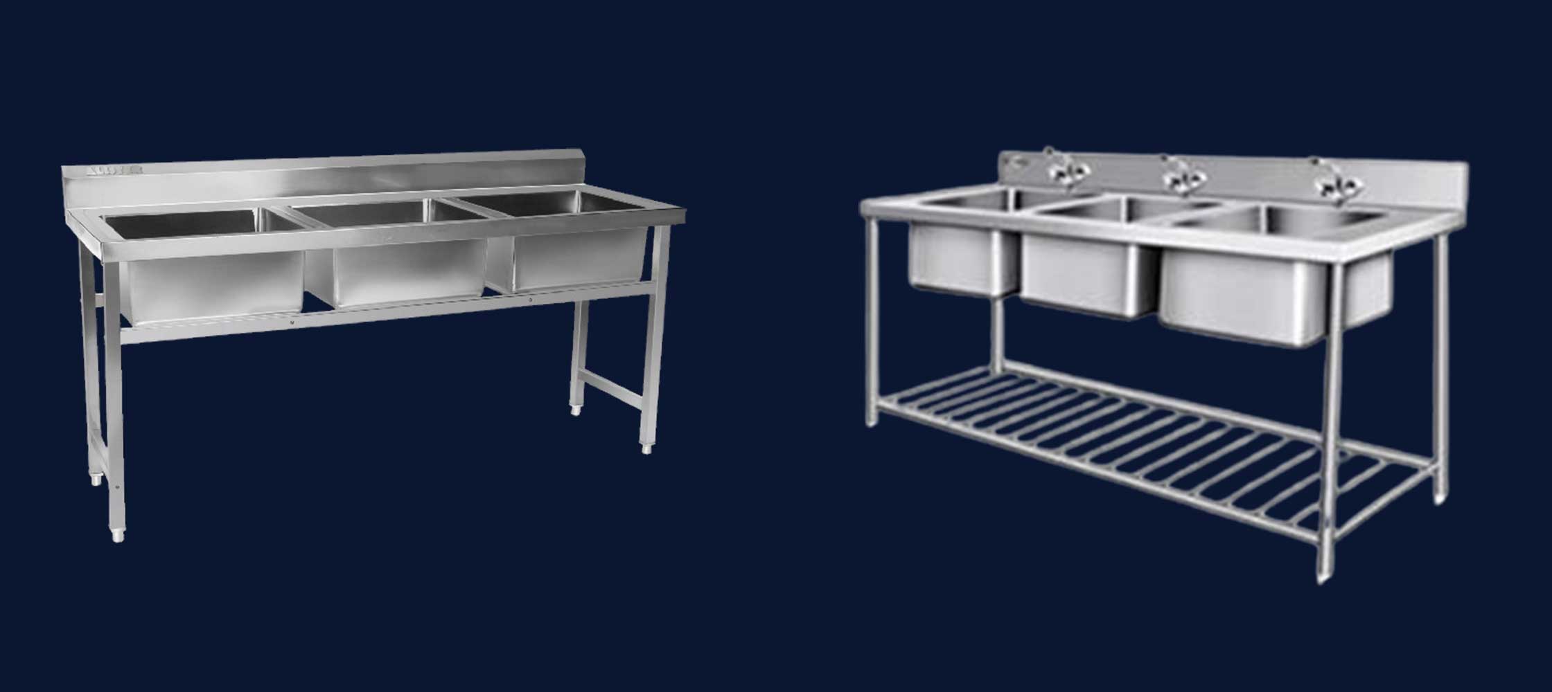 Three Pot Sink